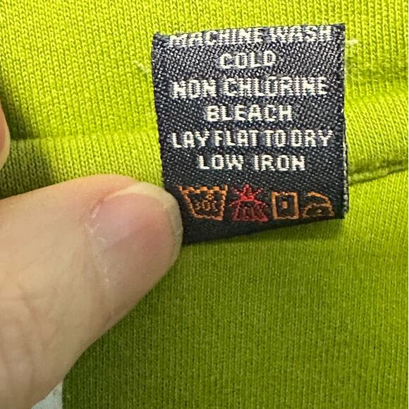 Lady Divots Green Full Zip Front Golf Jacket Size L Pima Cotton Lightweight - Picture 6 of 11